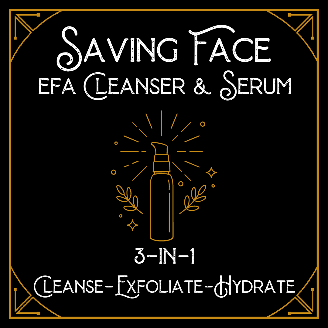 Saving Face EFA Cleanser & Serum | 3-in-1 Cleanse-Exfoliate-Heal [fka Helios]