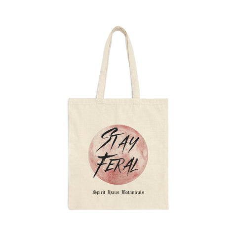 Stay Feral Canvas Tote Bag
